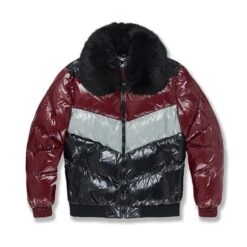 Jordan Craig Sugar Hill Blocked Puffer Men's Jacket Burgundy