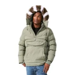 Jordan Craig Anorak Puffer Men's Jacket Army Green -RBD OUTLET 91627 ag main 0d382e7d 4cd1 4a08 9718 45c50d0a681b