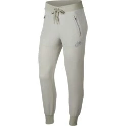 Nike Velour Women's Pants Light Bone