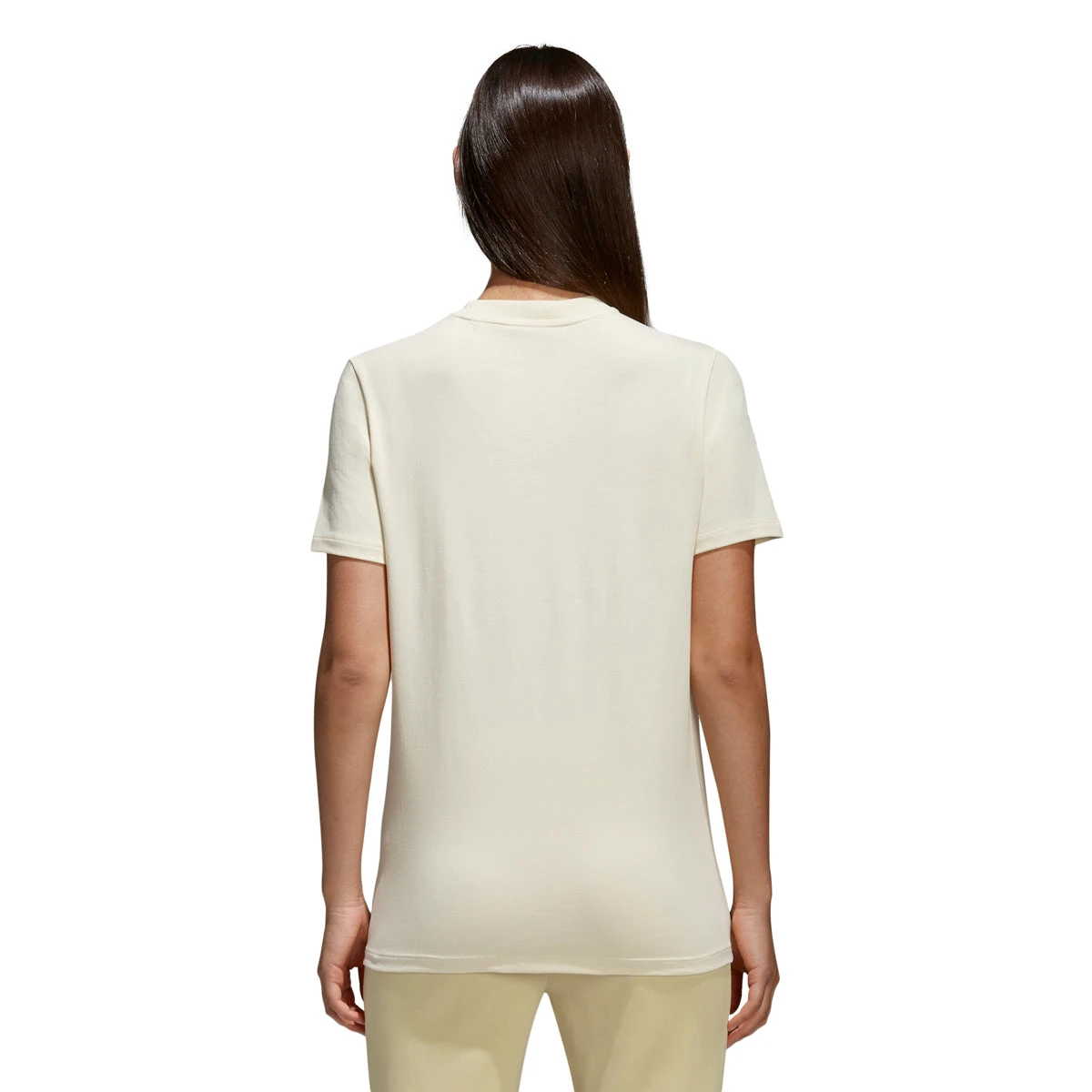 Adidas Women's Originals Trefoil T-Shirt Mist Sun/White 5 Adidas Women's Originals Trefoil T-Shirt Mist Sun/White - Image 5