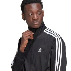 Adidas Adicolor Classics Firebird Primeblue Men's Track Jacket Black-White -RBD OUTLET GN3521 5
