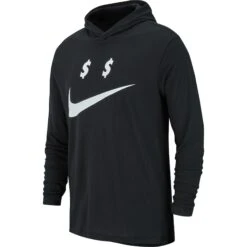 Nike Sportswear Money Hooded Long Sleeve Men's T-Shirt Black