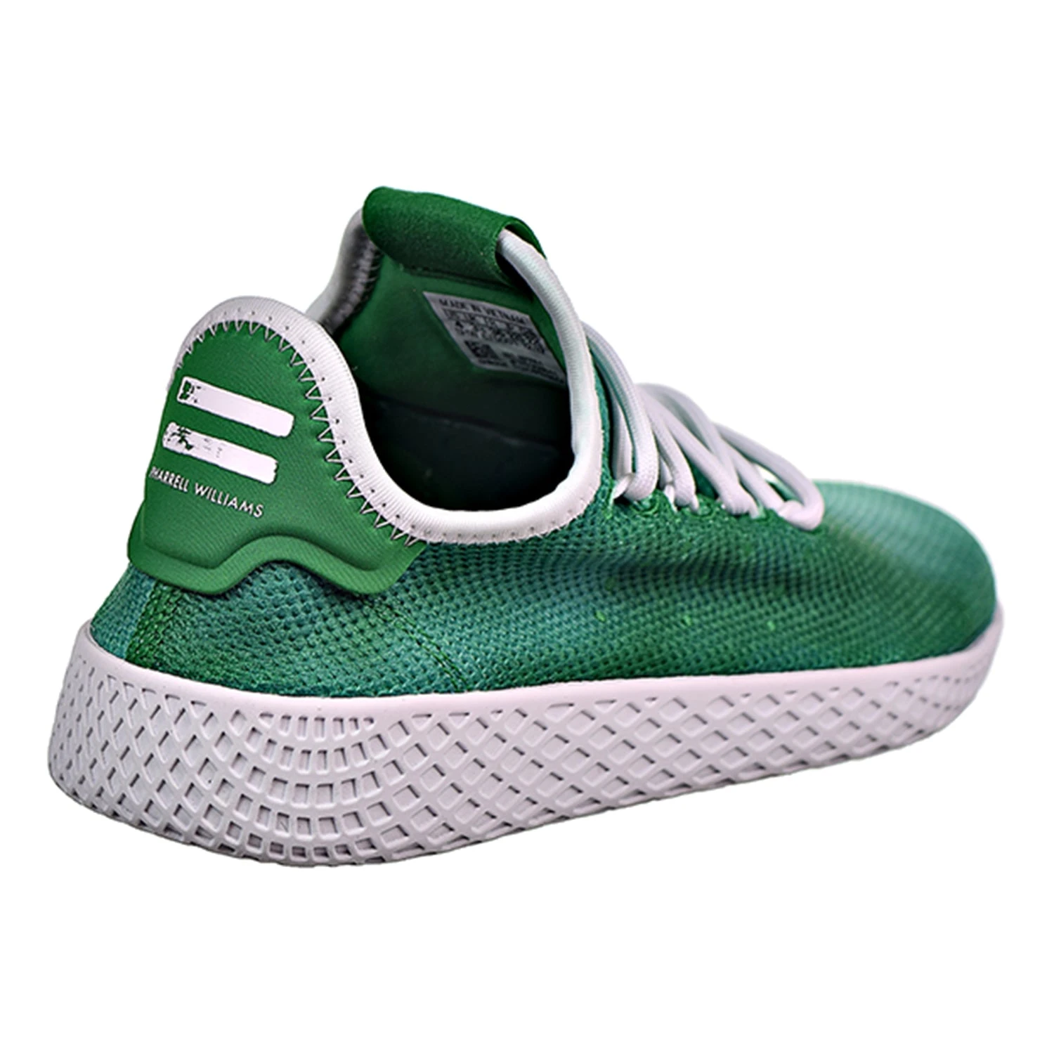 Adidas PW Tennis HU J Big Kids Shoes Green/White 3 Adidas PW Tennis HU J Big Kids Shoes Green/White - Image 3