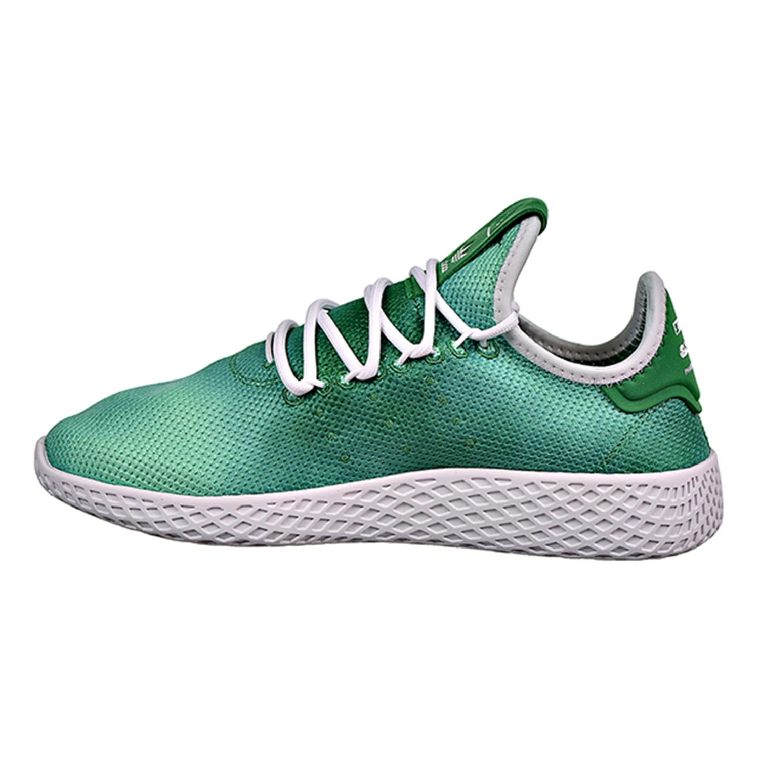 Adidas PW Tennis HU J Big Kids Shoes Green/White 4 Adidas PW Tennis HU J Big Kids Shoes Green/White - Image 4