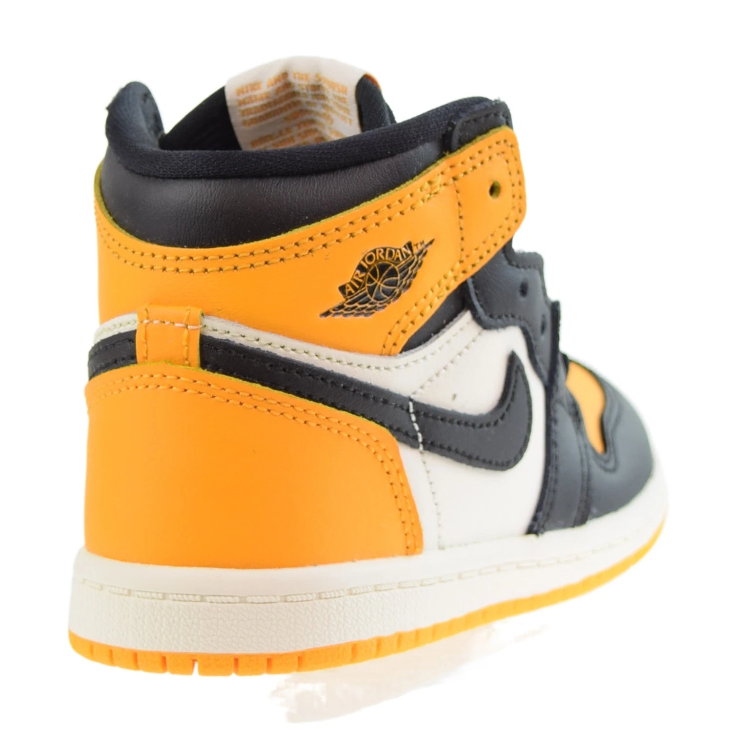 Air Jordan Retro 1 High OG (TD) Toddlers Shoes Taxi-Black-Sail 3 Air Jordan Retro 1 High OG (TD) Toddlers Shoes Taxi-Black-Sail - Image 3