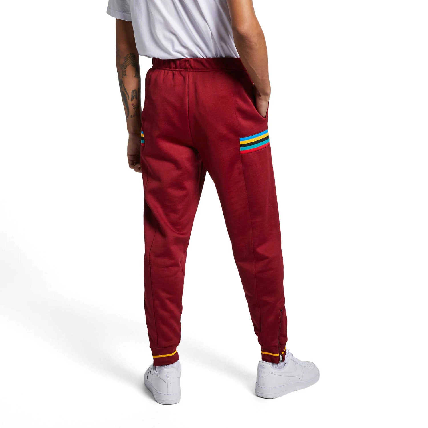 Nike Men's Re-Issue Polyknit Jogger Pants Burgundy 2 Nike Men's Re-Issue Polyknit Jogger Pants Burgundy - Image 2