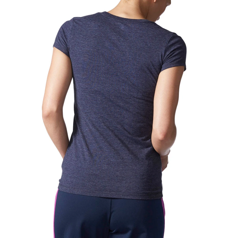 Adidas Originals Red Bulls Women's Soccer T-Shirt Navy Heather/Red/White 2 Adidas Originals Red Bulls Women's Soccer T-Shirt Navy Heather/Red/White - Image 2