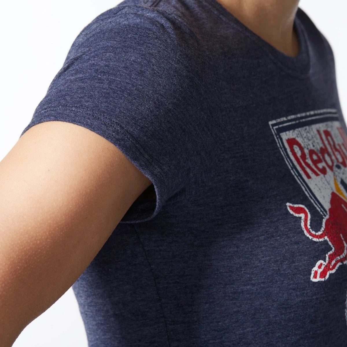 Adidas Originals Red Bulls Women's Soccer T-Shirt Navy Heather/Red/White 3 Adidas Originals Red Bulls Women's Soccer T-Shirt Navy Heather/Red/White - Image 3