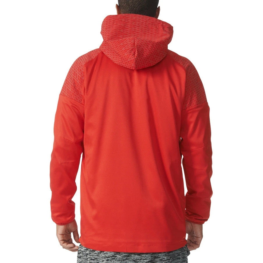 Adidas Originals Basketball League Windmill Men's Jacket Scarlet/Black 2 Adidas Originals Basketball League Windmill Men's Jacket Scarlet/Black - Image 2