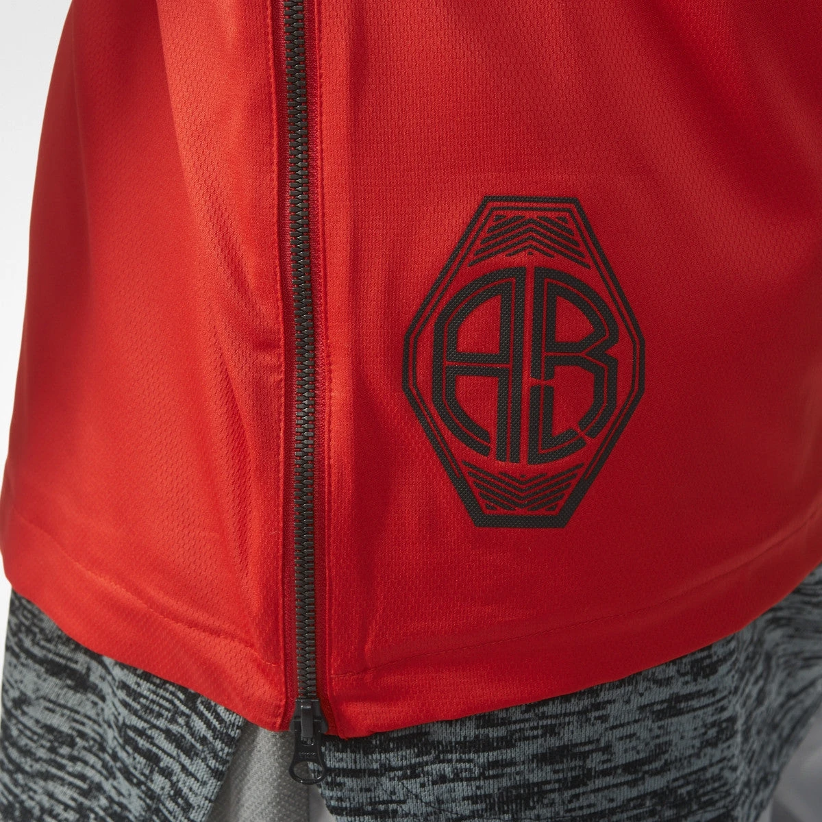 Adidas Originals Basketball League Windmill Men's Jacket Scarlet/Black 3 Adidas Originals Basketball League Windmill Men's Jacket Scarlet/Black - Image 3