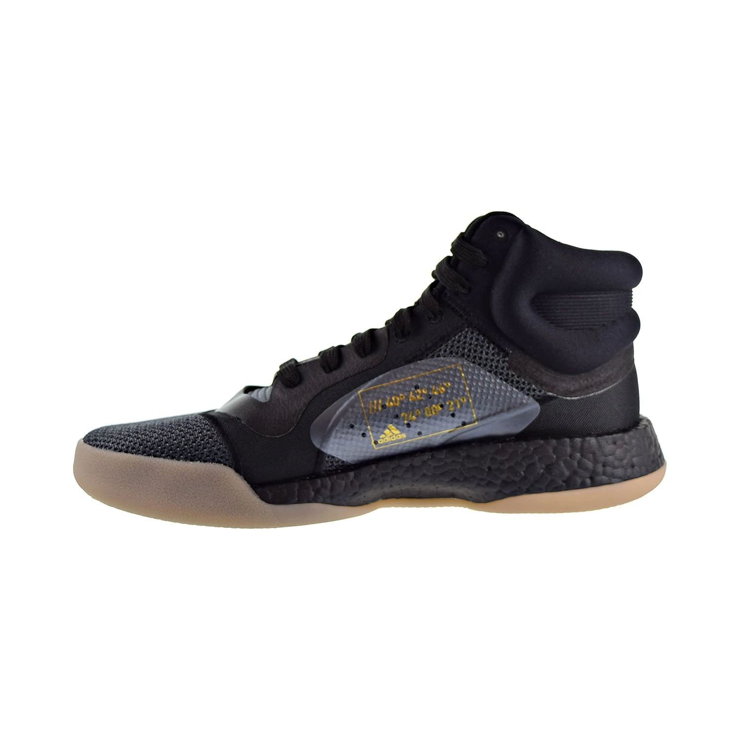 Adidas Marquee Boost Mens Shoes Grey Six/Core Black/Trace Khaki 4 Adidas Marquee Boost Mens Shoes Grey Six/Core Black/Trace Khaki - Image 4