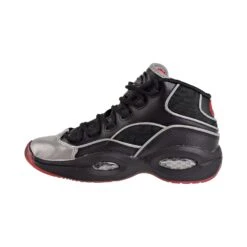 Reebok Question Mid A5 Jadakiss Big Kids Shoes Black/Silver Met/Red -RBD OUTLET bd4332 4