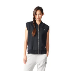 Adidas Originals EQT Full Front Zip Regular Fit Vest Women Black/White -RBD OUTLET bk6156 3