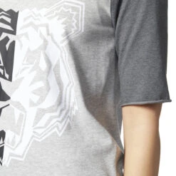 Adidas Originals Tiger Mascot Women's Athletic T-Shirt Medium Grey Heather/Black 8 Adidas Originals Tiger Mascot Women's Athletic T-Shirt Medium Grey Heather/Black -RBD OUTLET bp7503 4