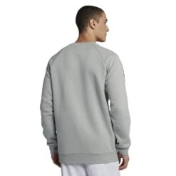 Air Jordan Men's Legacy Tinker Fleece Crew Sweatshirt Grey-Black -RBD OUTLET bq1383 017 4
