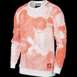 Air Jordan Men's Legacy Tinker Fleece Crew Sweatshirt Light Concord-White