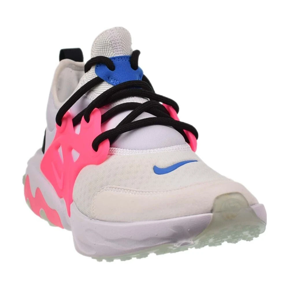 Nike React Presto (GS) Big Kids' Shoes Triple White-Hyper Pink-Photo Blue Bq4002-101 2 Nike React Presto (GS) Big Kids' Shoes Triple White-Hyper Pink-Photo Blue Bq4002-101 - Image 2