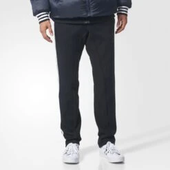 Adidas Mens's Original Curated Fleece Pants Black/White