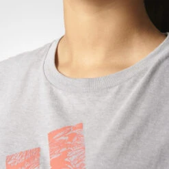 Adidas Originals Women's Graphic Athletic Tank Top Medium Grey Heather/Coral -RBD OUTLET br3028 4