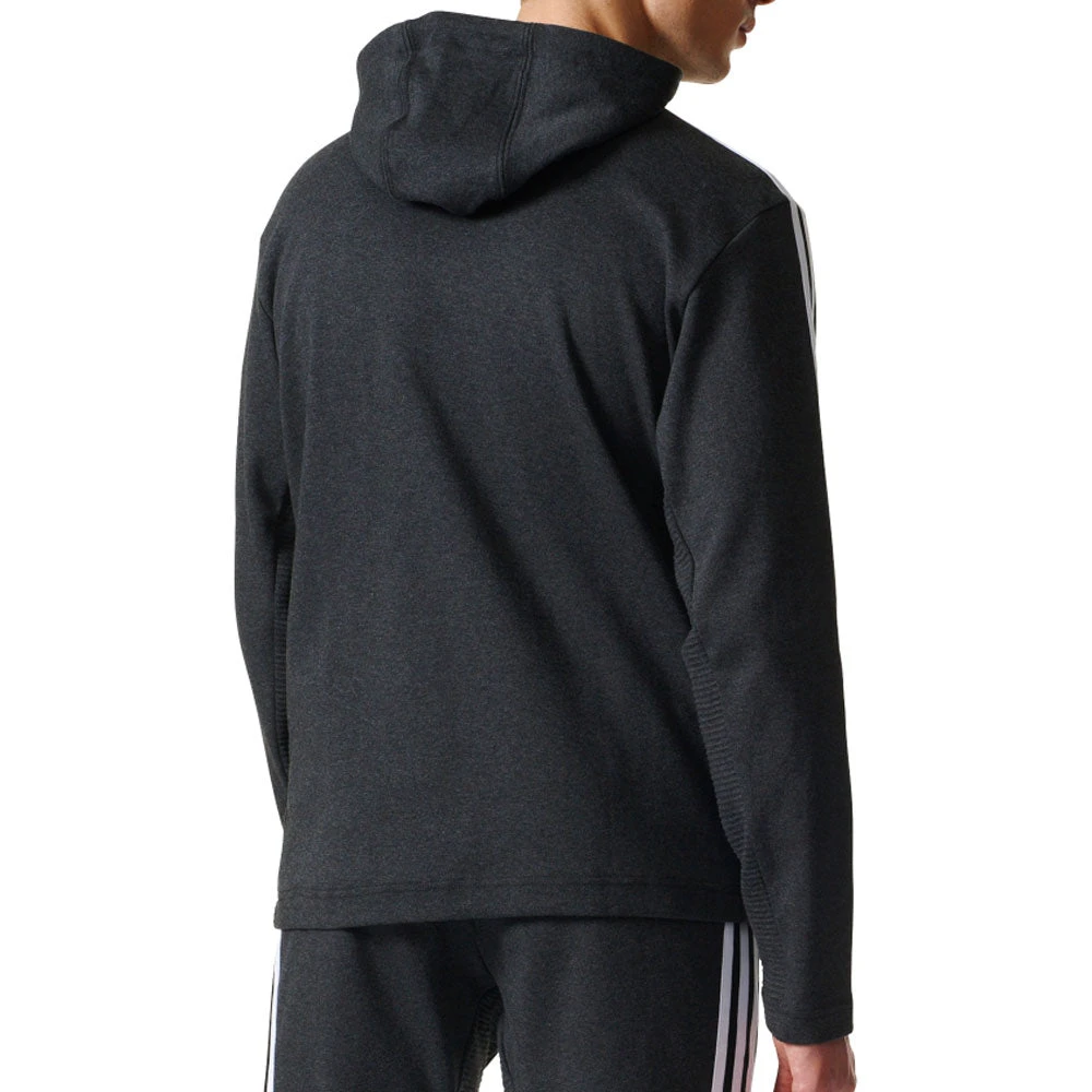 Adidas Originals Curated Men's Full Zip Hoodie Black/White 2 Adidas Originals Curated Men's Full Zip Hoodie Black/White - Image 2