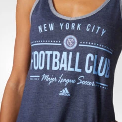 Adidas Originals New York City Football Club Women's V-Neck Tank Top Grey -RBD OUTLET bu2613 3