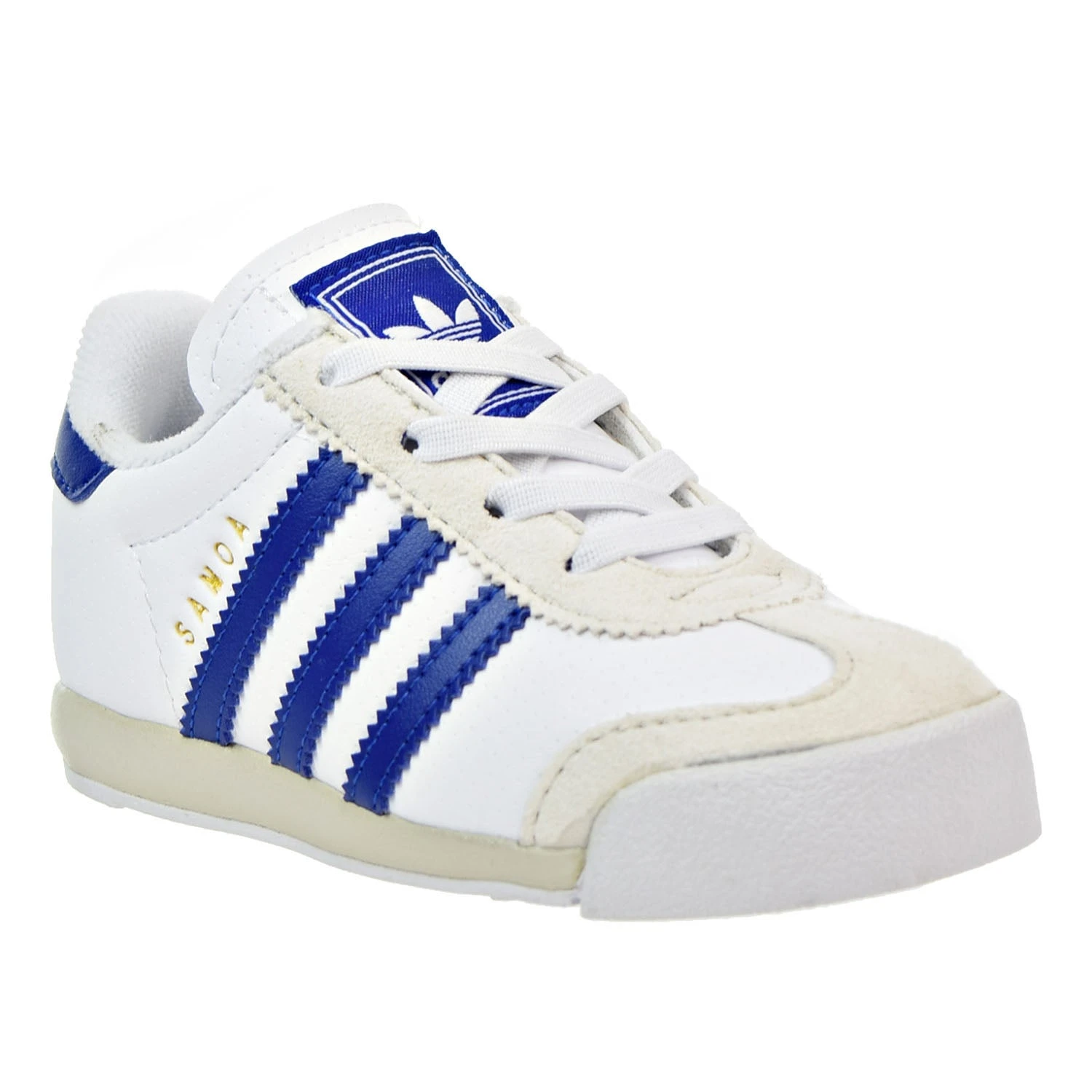 Adidas Originals Samoa Infant's Shoes White/Royal 2 Adidas Originals Samoa Infant's Shoes White/Royal - Image 2