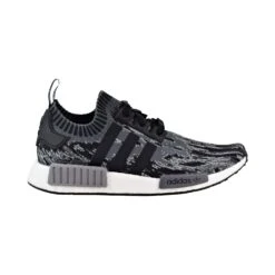 Adidas NMD_R1 Primeknit Big Kids Shoes Core Black/Core Black/Grey