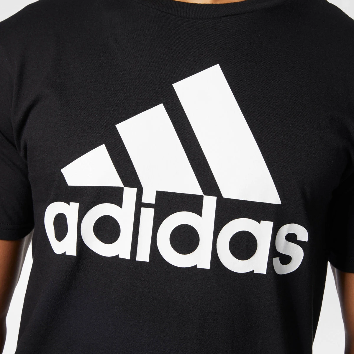 Adidas Originals Badge Of Sport Men's Athletic T-Shirt Black/White 3 Adidas Originals Badge Of Sport Men's Athletic T-Shirt Black/White - Image 3
