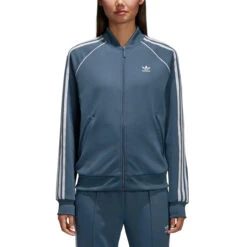 Adidas Originals Superstar Women's Track Top Dark Steeel/White