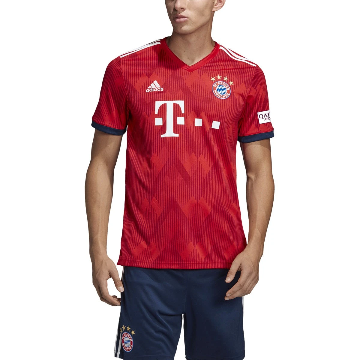 Adidas FC Bayern Munich Home Mens Jersey True Red/Strong Red/White 4 Adidas FC Bayern Munich Home Mens Jersey True Red/Strong Red/White - Image 4