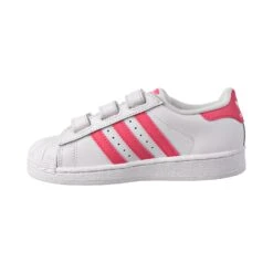 Adidas Superstar CF C Little Kids Shoes Footwear White/Real Pink/Real Pink -RBD OUTLET cg6621 4