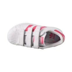 Adidas Superstar CF C Little Kids Shoes Footwear White/Real Pink/Real Pink -RBD OUTLET cg6621 5