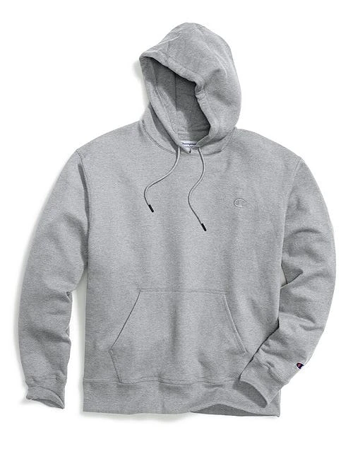 Champion Men's Big & Tall Fleece Pullover Hoodie Heather Grey 1 Champion Men's Big & Tall Fleece Pullover Hoodie Heather Grey