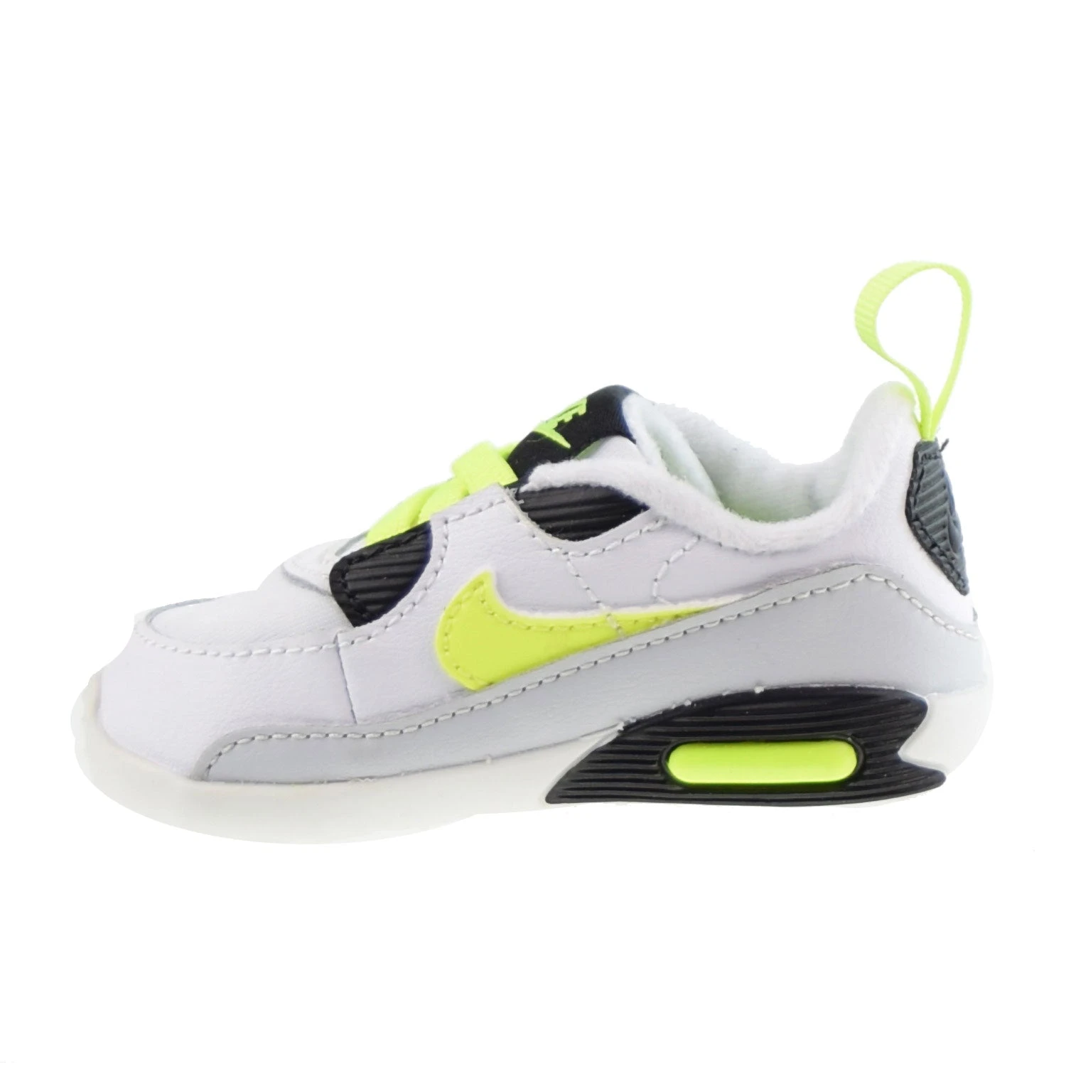 Nike Air Max 90 Crib (CB) Infants' Shoes Volt-Black-Grey 4 Nike Air Max 90 Crib (CB) Infants' Shoes Volt-Black-Grey - Image 4