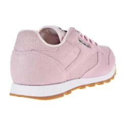 Reebok Classic Leather Pastels Big Kid's Shoes Pink/Classic White -RBD OUTLET cn0569 3