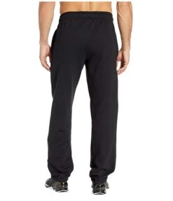 Champion Men's Powerblend Fleece Relaxed Bottom Pants Black -RBD OUTLET cp0894 003 2