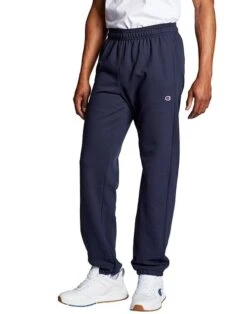 Champion Men's Powerblend Fleece Relaxed Bottom Pants Navy