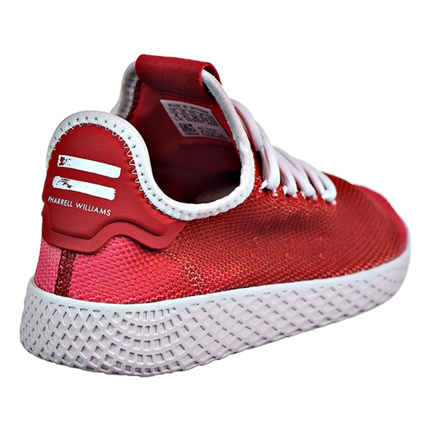 Adidas PW Tennis HU J Big Kids Shoes Scarlet/Footwear White/Footwear White 3 Adidas PW Tennis HU J Big Kids Shoes Scarlet/Footwear White/Footwear White - Image 3
