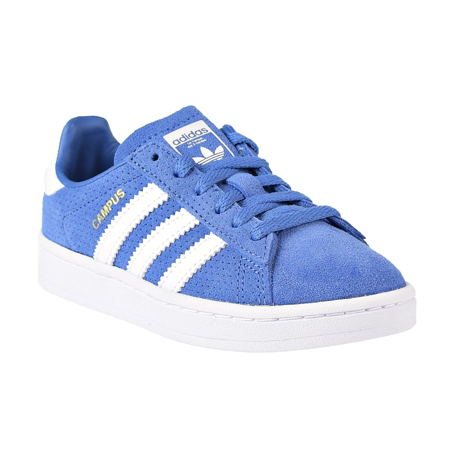 Adidas Campus C Little Kid's Shoes Trace Royal/Footwear White/Footwear White 2 Adidas Campus C Little Kid's Shoes Trace Royal/Footwear White/Footwear White - Image 2