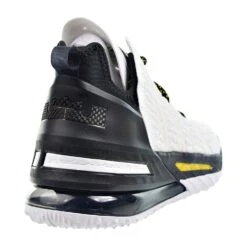 Nike Lebron XVIII 18 "Home" Men's Basketball Shoes White-Black-Amarillo 8 Nike Lebron XVIII 18 "Home" Men's Basketball Shoes White-Black-Amarillo -RBD OUTLET cq9283 100 3