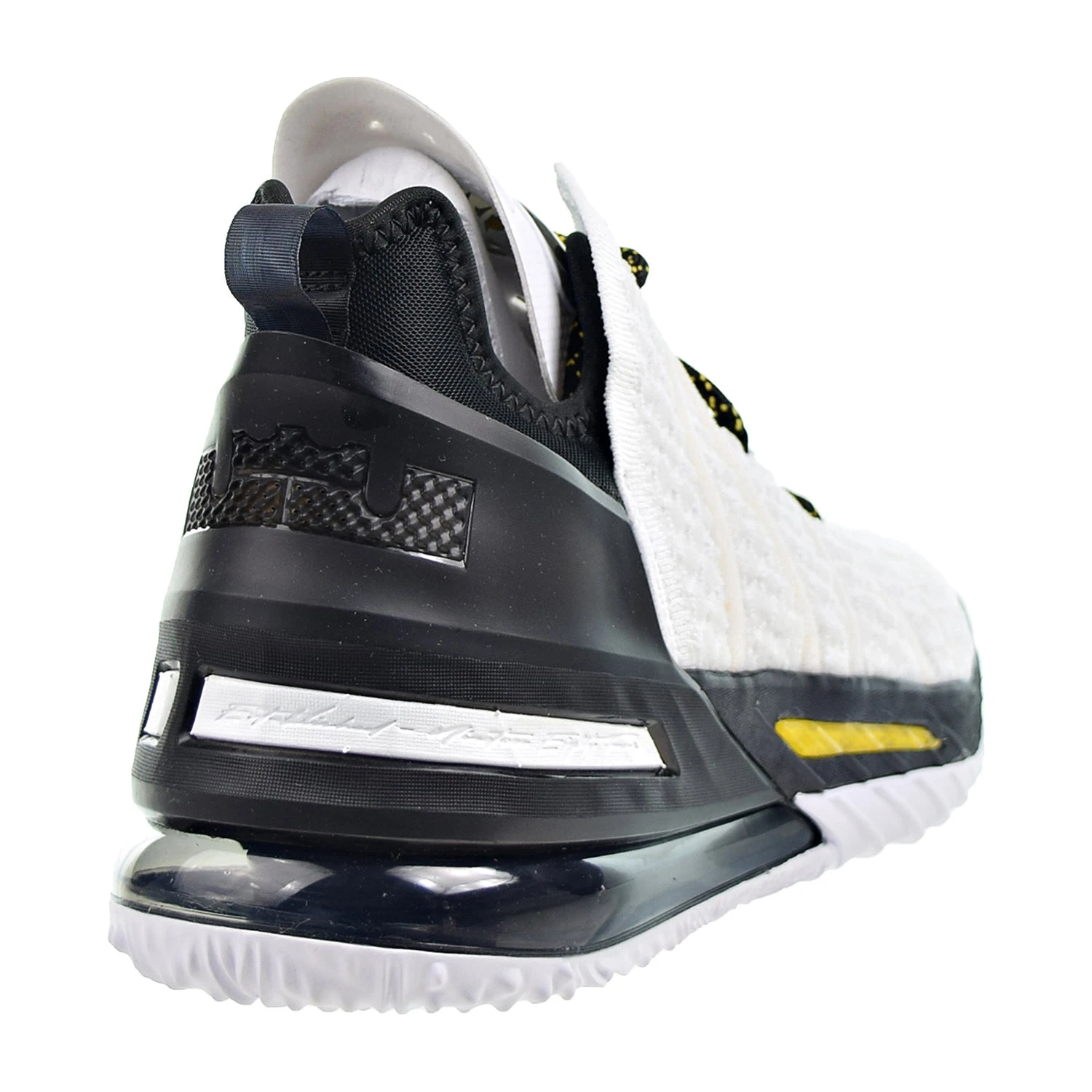 Nike Lebron XVIII 18 "Home" Men's Basketball Shoes White-Black-Amarillo 3 Nike Lebron XVIII 18 "Home" Men's Basketball Shoes White-Black-Amarillo - Image 3