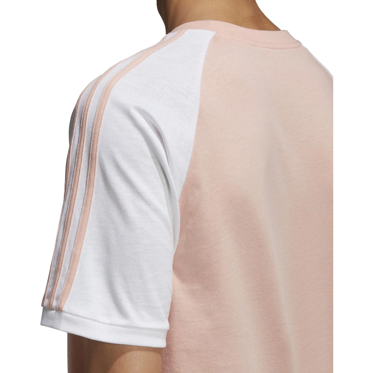 Adidas Men's Originals 3 Stripes Tee Dusk Pink 4 Adidas Men's Originals 3 Stripes Tee Dusk Pink - Image 4