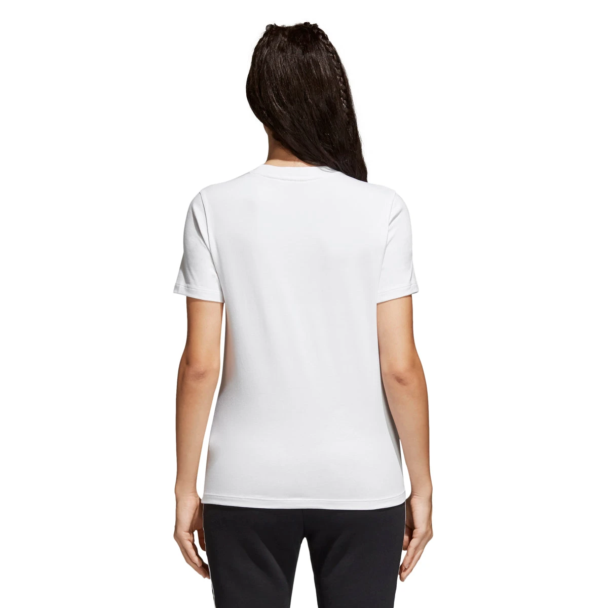 Adidas Originals Trefoil Tee Women's Shirt White/Black 2 Adidas Originals Trefoil Tee Women's Shirt White/Black - Image 2