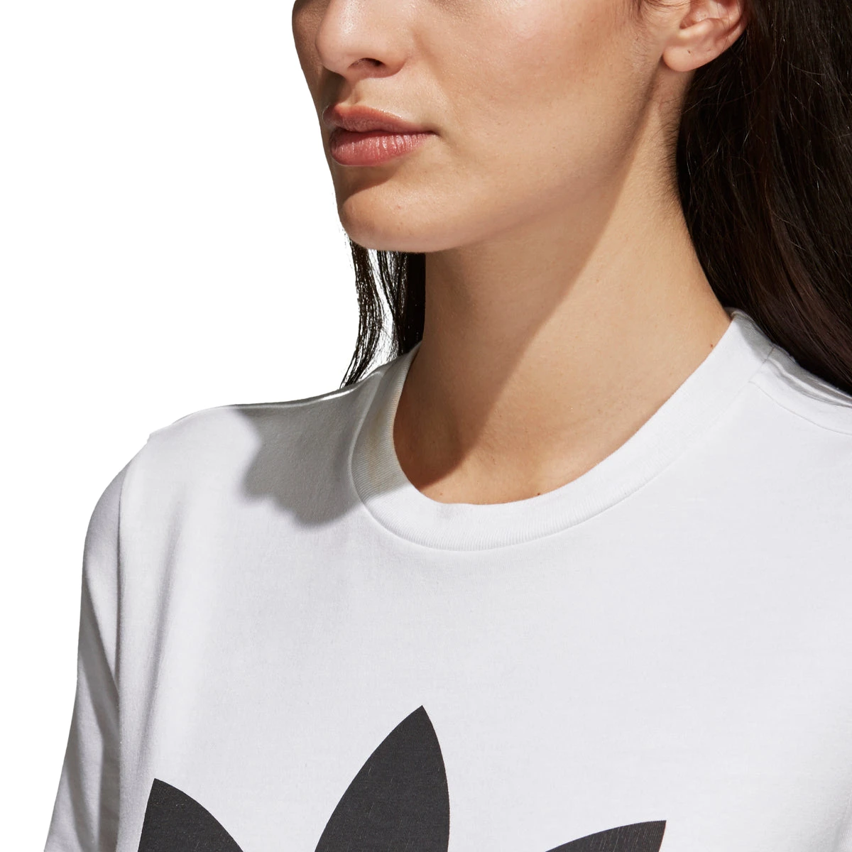 Adidas Originals Trefoil Tee Women's Shirt White/Black 4 Adidas Originals Trefoil Tee Women's Shirt White/Black - Image 4