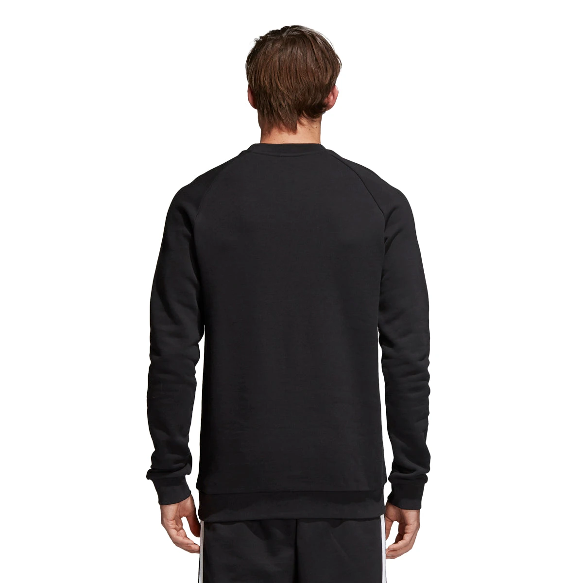 Adidas Originals Men's Trefoil Warm-Up Crew Sweatshirt Black/White 2 Adidas Originals Men's Trefoil Warm-Up Crew Sweatshirt Black/White - Image 2