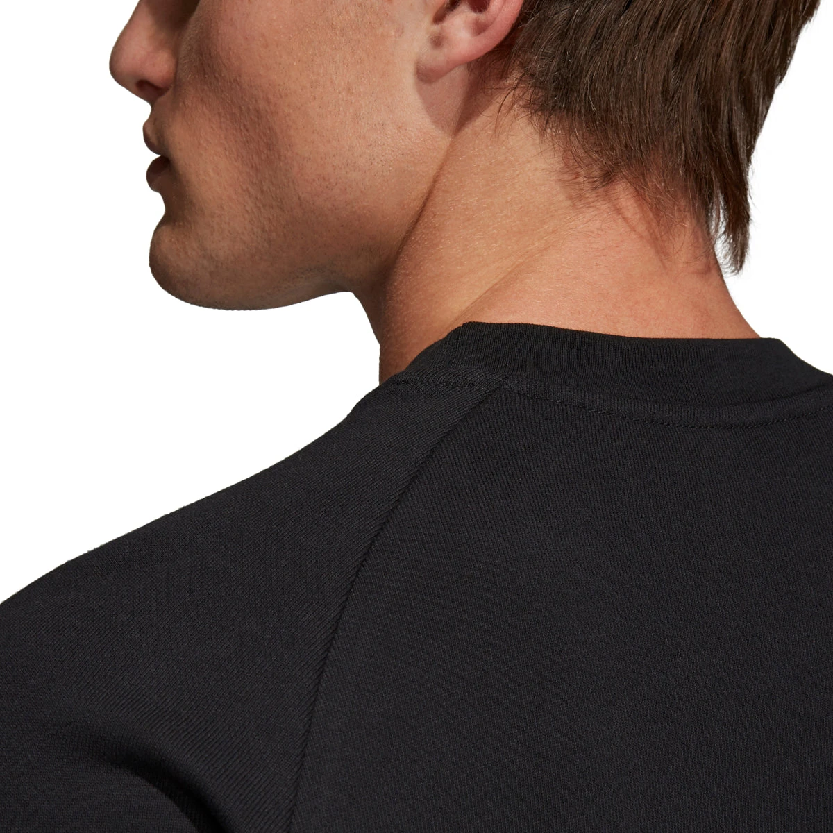 Adidas Originals Men's Trefoil Warm-Up Crew Sweatshirt Black/White 5 Adidas Originals Men's Trefoil Warm-Up Crew Sweatshirt Black/White - Image 5