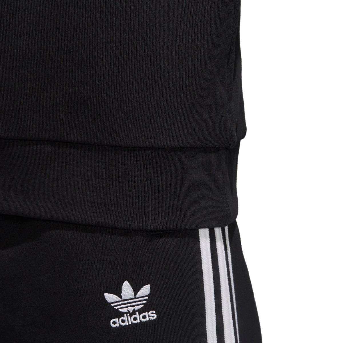 Adidas Originals Men's Trefoil Warm-Up Crew Sweatshirt Black/White 6 Adidas Originals Men's Trefoil Warm-Up Crew Sweatshirt Black/White - Image 6