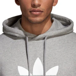 Adidas Originals Trefoil Warm-Up Men's Pull Over Hoodie Grey Heather/White -RBD OUTLET cy4572 5