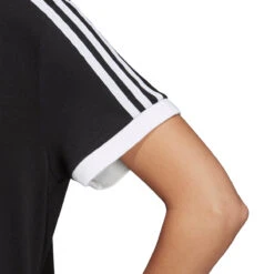 Adidas Originals Trefoil Three Stripes Women's T-Shirt Black/White -RBD OUTLET cy4751 4