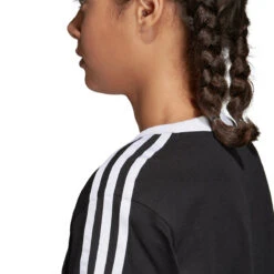 Adidas Originals Trefoil Three Stripes Women's T-Shirt Black/White -RBD OUTLET cy4751 5